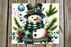 Xmas Snowman | retro Christmas Skinny tumbler sublimation Product Image 2
