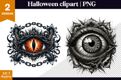 Creepy Eye Halloween Clipart Halloween sublimation Product Image 1
