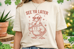 See Ya Later Funny Duck SVG - Cool Retro Animal T-Shirt Product Image 2