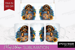 Denim Mug Wrap - Dog In Pocket Mug PNG Sublimation Product Image 1