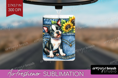 Denim Air Freshener PNG - Dog In Pocket PNG Sublimation Product Image 1