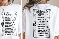 Halloween List SVG, Halloween Modern Farmhouse Sign SVG PNG Product Image 2