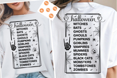 Halloween List SVG, Halloween Modern Farmhouse Sign SVG PNG Product Image 3