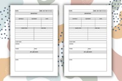 Handyman Job Record Book Interior Product Image 2