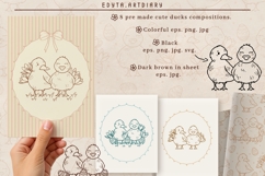 Easter and Spring 8 pre made cute ducks arts &amp; pattern Product Image 2