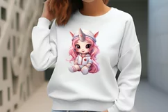 Unicorn Nurse Clipart, Unicorn Nurse Sublimation Product Image 2