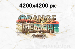 Orange Beach Alabama PNG, Vintage Gulf Coast Sublimation Product Image 2