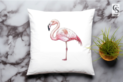 Watercolor Flamingo Bird Clipart Sublimation PNG Product Image 2