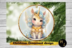 Unicorn Christmas Ornament ,Christmas Ornament Product Image 1