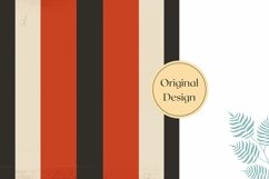 Retro Pillow Case PNG, Red Stripes Pillow Template Product Image 2