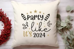 Party like it's 2024 SVG, Happy New Year SVG Product Image 2
