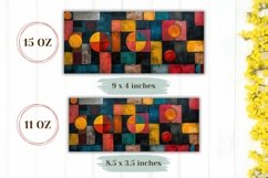 Colorful Mug Wrap Design, Abstract Mug Sublimation Design Product Image 2