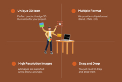 Web and Design Development 3D Illustration Pack Product Image 2