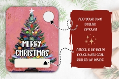 Art Christmas Tree Money Card, Christmas Money Holder Product Image 2
