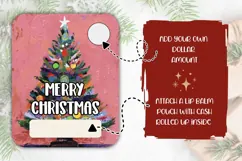 Art Christmas Tree Money Card, Christmas Money Holder Product Image 2