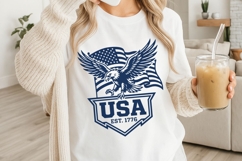 USA Est. 1776 Eagle Svg, USA Anniversary Svg, USA Eagle Svg. Product Image 3