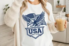 USA Est. 1776 Eagle Svg, USA Anniversary Svg, USA Eagle Svg. Product Image 3