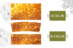 Sparkle Tumbler Design, Gold Glitter 40 Oz Tumbler Template Product Image 2