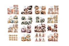 Huge Bundle, Autumn Mega Clipart Bundle, Fall Clipart Product Image 2