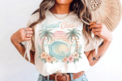 Sunset Chaser PNG sublimation |Beach &amp; Summer PNG T-Shirt Product Image 4