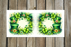 St. Patrick's day clover | 4 green Mug sublimation designs Product Image 2
