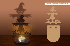 Halloween Tealight Candle Holder Laser Cut Product Image 1