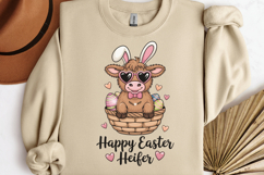 Happy easter heifer PNG, Coquette Easter Day Sublimation PNG Product Image 2