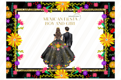 Mexican Fiesta Twins Boy Girl Clipart Product Image 2