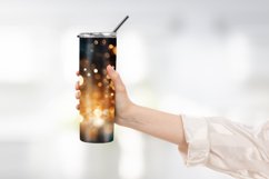 Golden Bokeh Lights Tumbler Wrap design Product Image 3