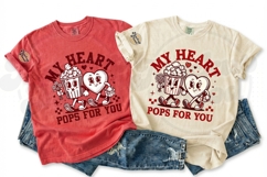 My Heart Pops for You Valentine T-Shirt Design Product Image 2