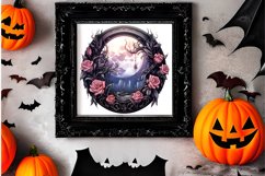 Gothic Halloween Watercolor Clipart PNG, Halloween PNG Product Image 2