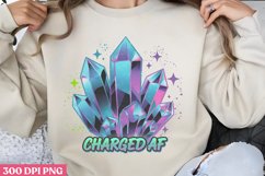 Charged AF PNG, Crystal Sublimation PNG Product Image 1