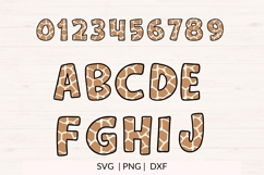 Giraffe Print Alphabet SVG | Animal Letters Product Image 2