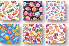 Sweet Candies Digital Paper Backgrounds Product Image 2