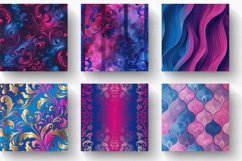 Magenta and Blue Luxury Digital Paper Backgrounds Product Image 2