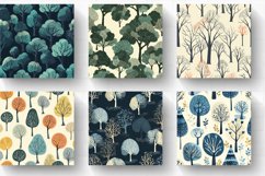 Peaceful Trees Digital Paper Backgrounds Product Image 2