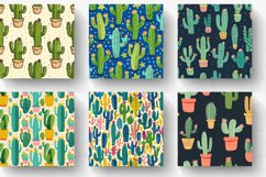 Fun Cactus Digital Paper Backgrounds Product Image 2