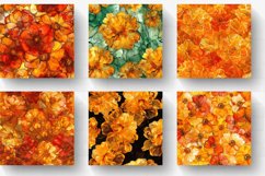 Marigold Alcohol Ink Flowers Digital Paper Backgrounds Product Image 2