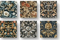 Baroque Floral Tapestry Digital Paper Backgrounds Product Image 2