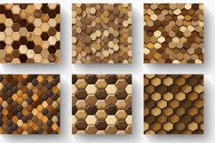 Brown Hexagons Digital Paper Backgrounds Product Image 2
