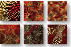Abstract Red Gold Dots Serpentinite Digital Paper Background Product Image 2