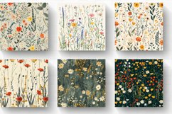 Urban Wildflowers Cottage core Garden Digital Paper Backgrou Product Image 2