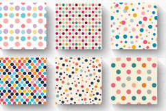 Polka Dots Digital Paper Backgrounds Product Image 2