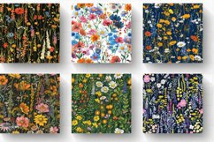 Meadow Flowers Digital Paper Backgrounds Product Image 2