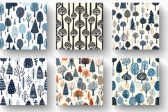 Nordic Trees Digital Paper Backgrounds Product Image 2