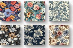 Vintage Chill Floral Digital Paper Backgrounds Product Image 2