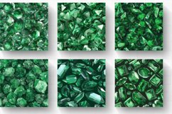 Emerald Gemstones Digital Paper Backgrounds Product Image 2