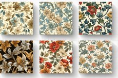 Vintage Retro Floral Seamless Pattern Digital Backgrounds Product Image 2