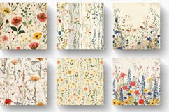 Cottage core Wildflowers Digital Paper Product Image 2