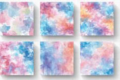 Pastel Watercolor Stains Digital Paper Backgrounds Product Image 2